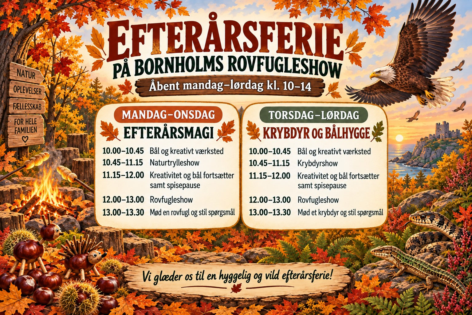 Efterårsferie på Rovfugleshowet
